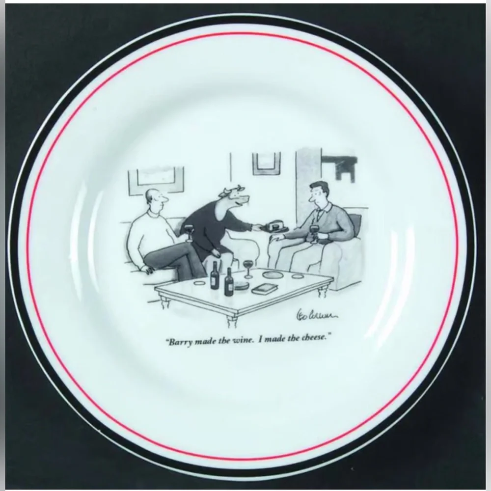 Restoration Hardware Plate New Yorker The Cartoon Bank Christopher Weyant 2003